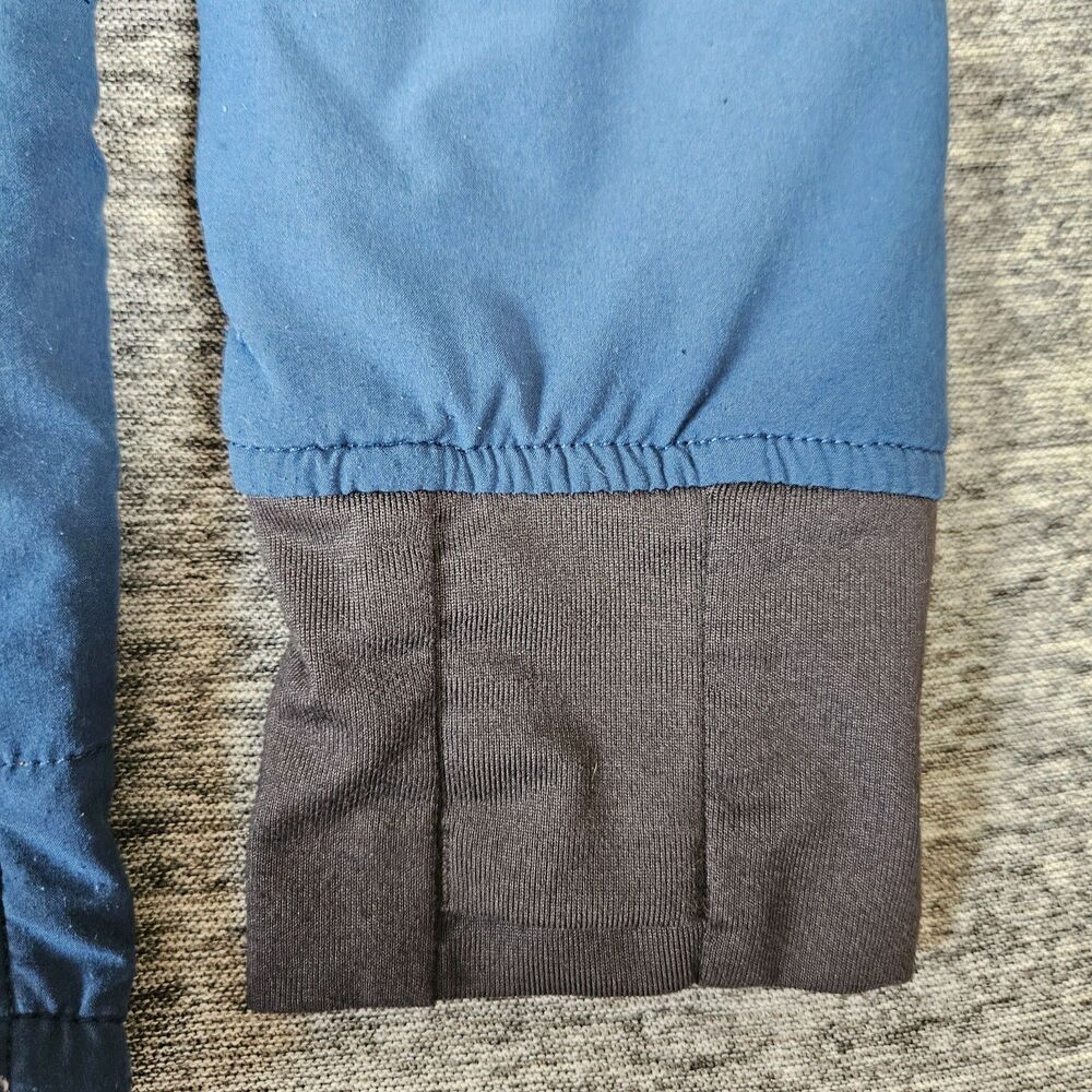 North Face Womens M Mountain Sweatshirt 2 Coat Blue Tan Full Zip Jacket Gorpcore - Picture 9 of 11